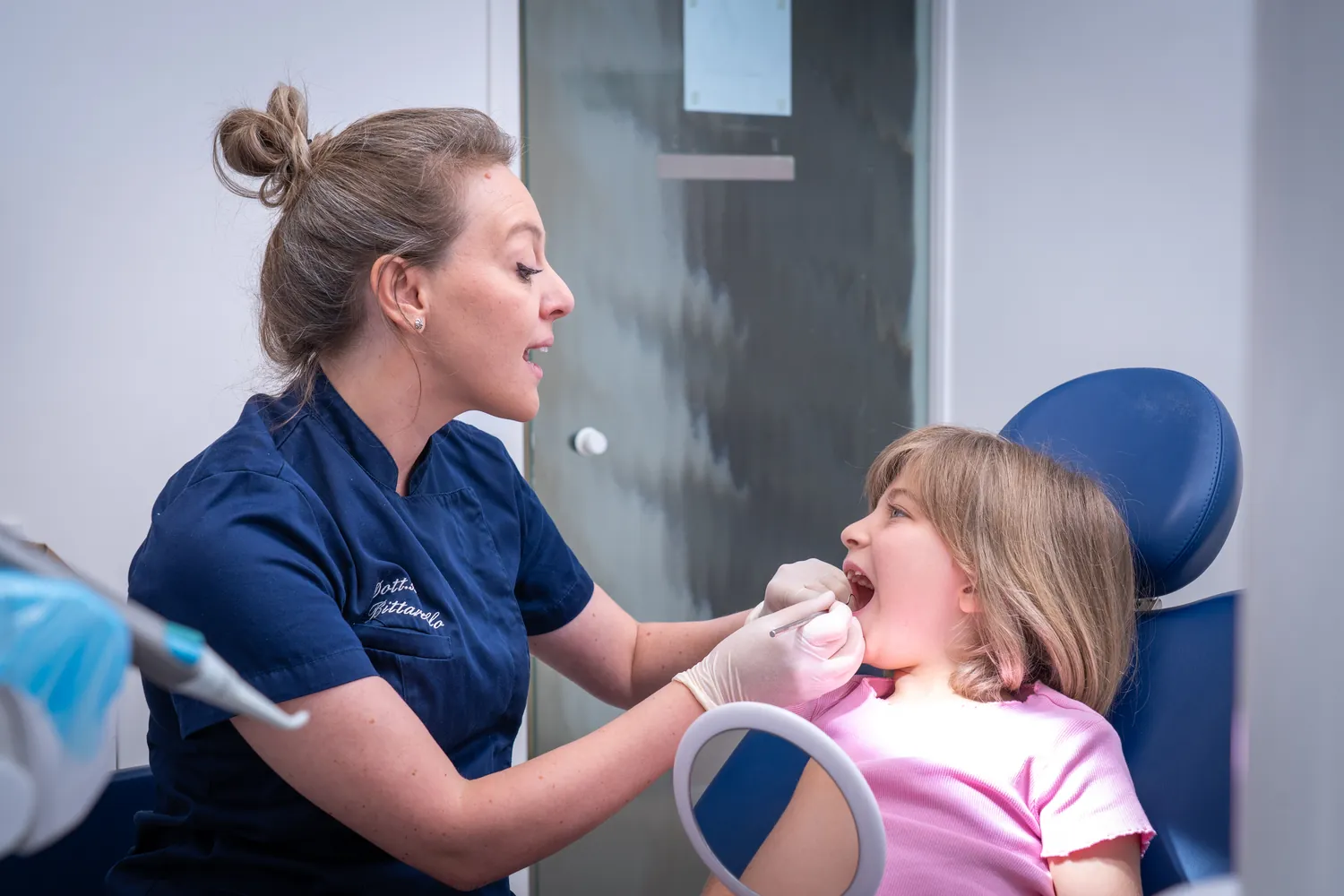Pulpotomia su denti da latte, cura del nervo pediatrico, Perugia
